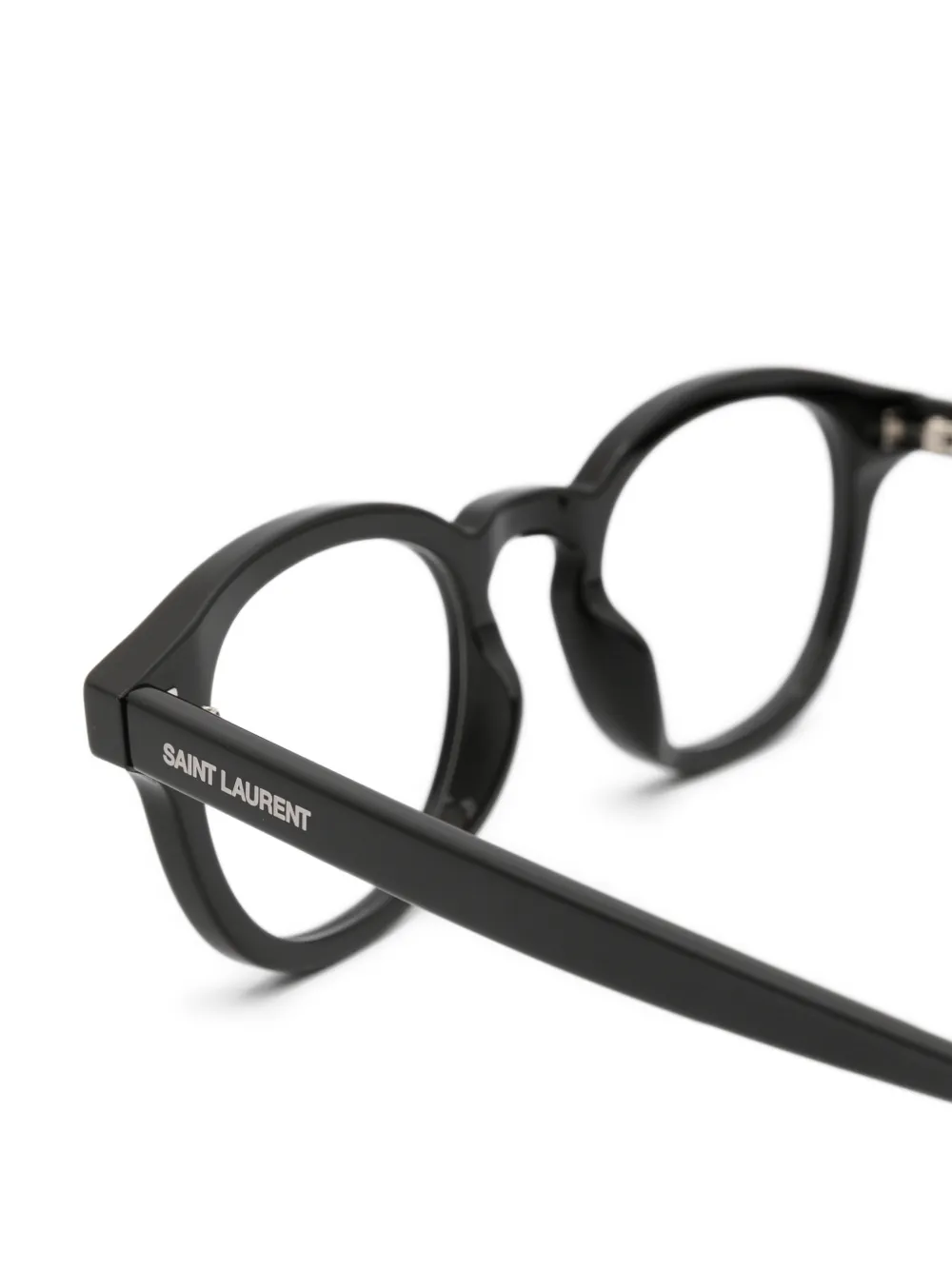 Saint Laurent Eyewear Bril met rond montuur Zwart
