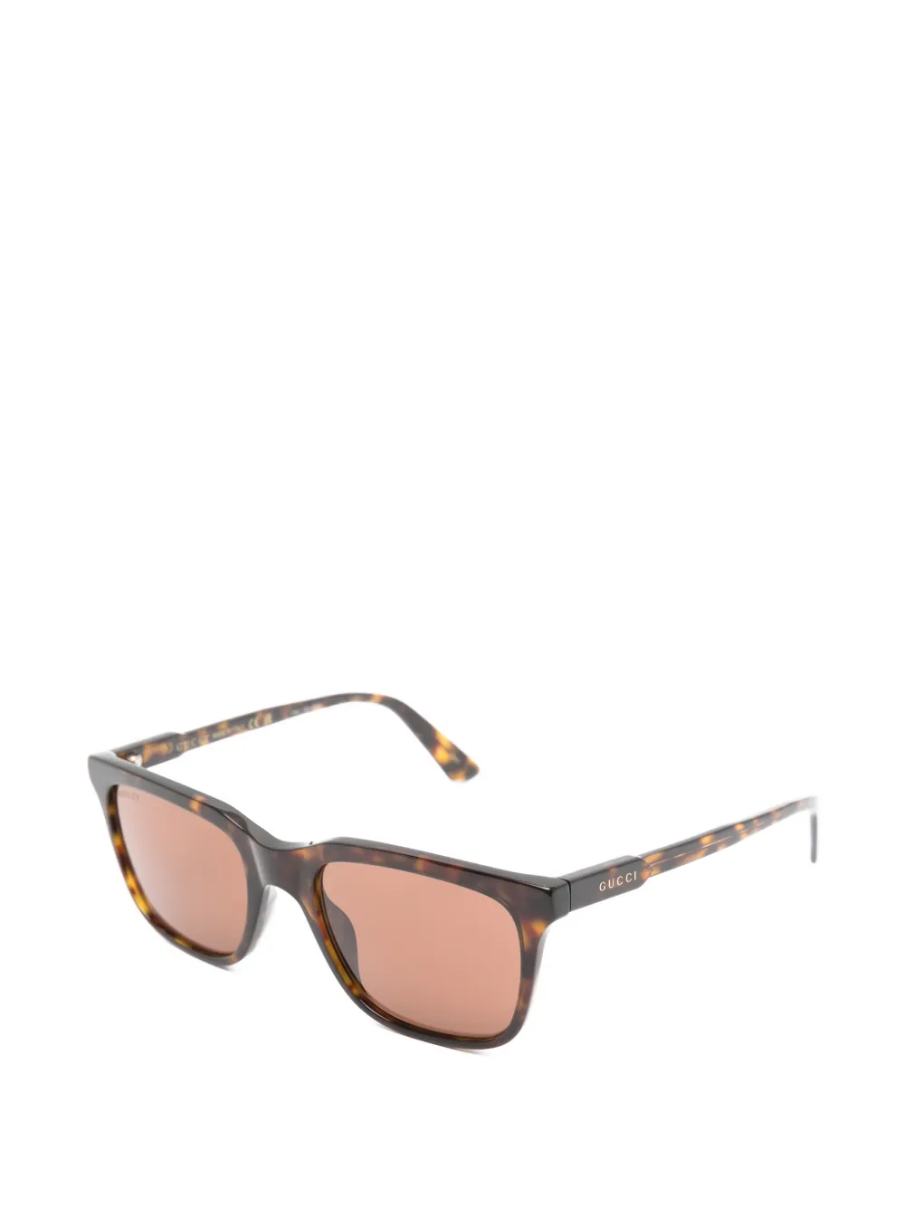 Gucci Eyewear Zonnebril met vierkant montuur Bruin