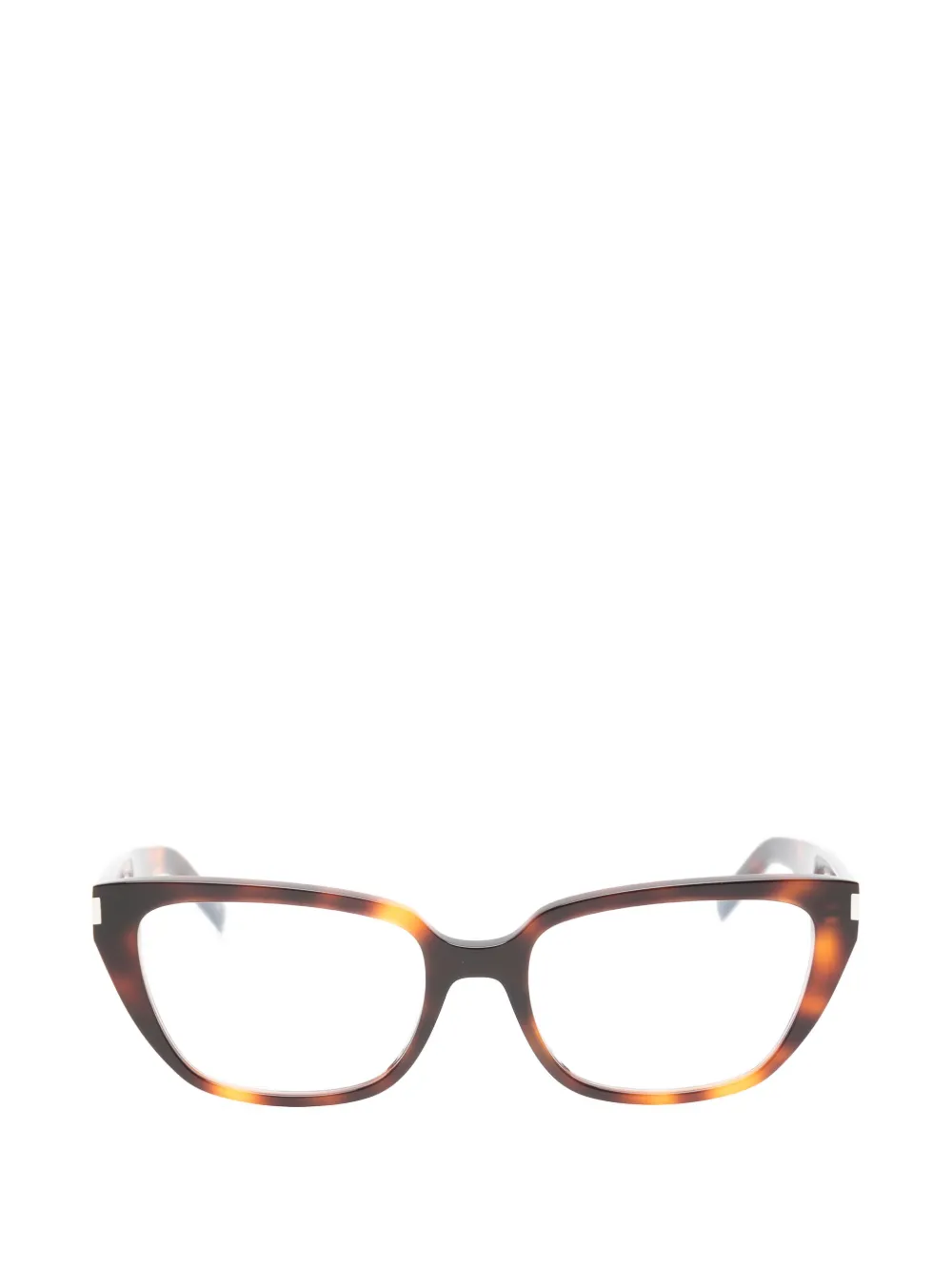 Saint Laurent Eyewear tortoiseshell-effect cat-eye glasses - Braun