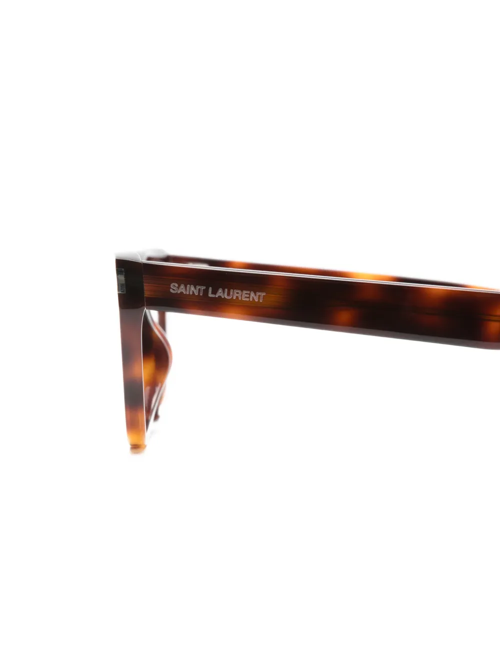 Saint Laurent Eyewear Bril met schildpadschild-effect Bruin