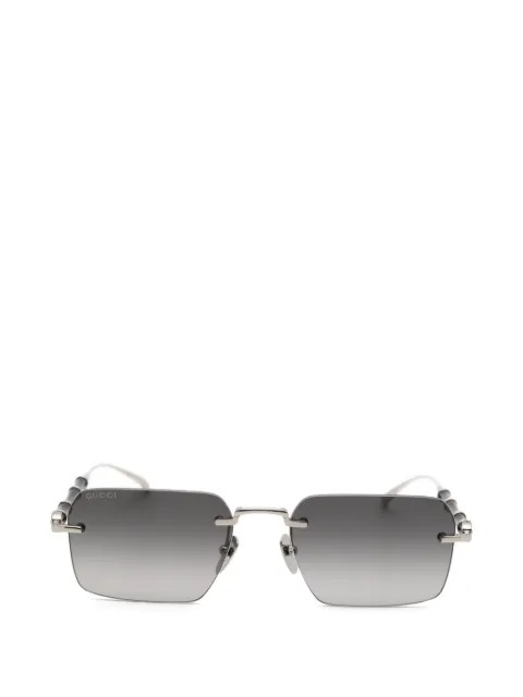 Gucci Eyewear bamboo-detail rimless sunglasses