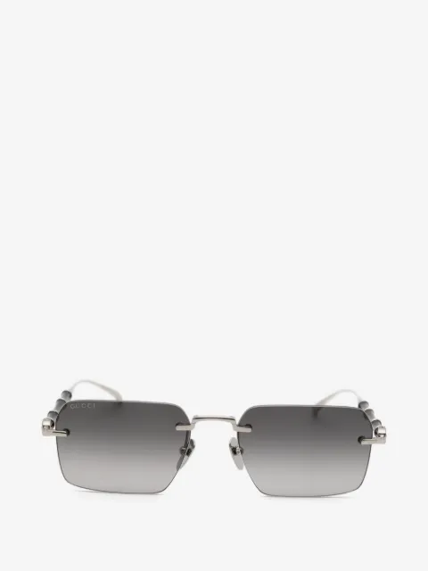 Gucci Eyewear lentes de sol rectangulares sin armazón