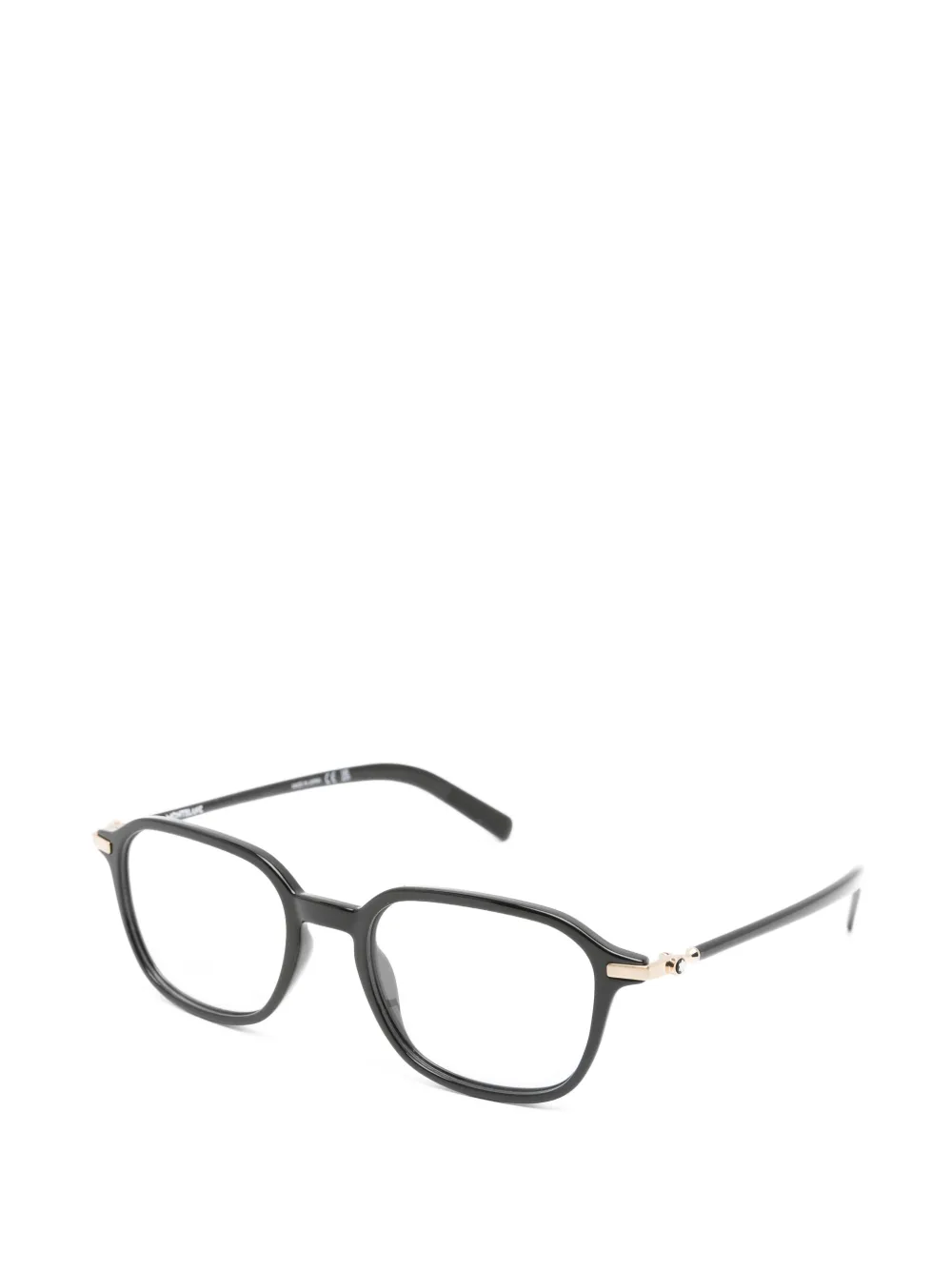 Montblanc Bril met logodetail Zwart