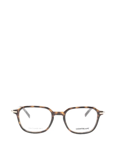 Montblanc geometric-frame logo-plaque glasses