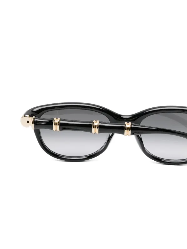 GUCCI グッチ サングラス バンブー Gucci Eyewear バンブーサングラス | ブラック | FARFETCH JP