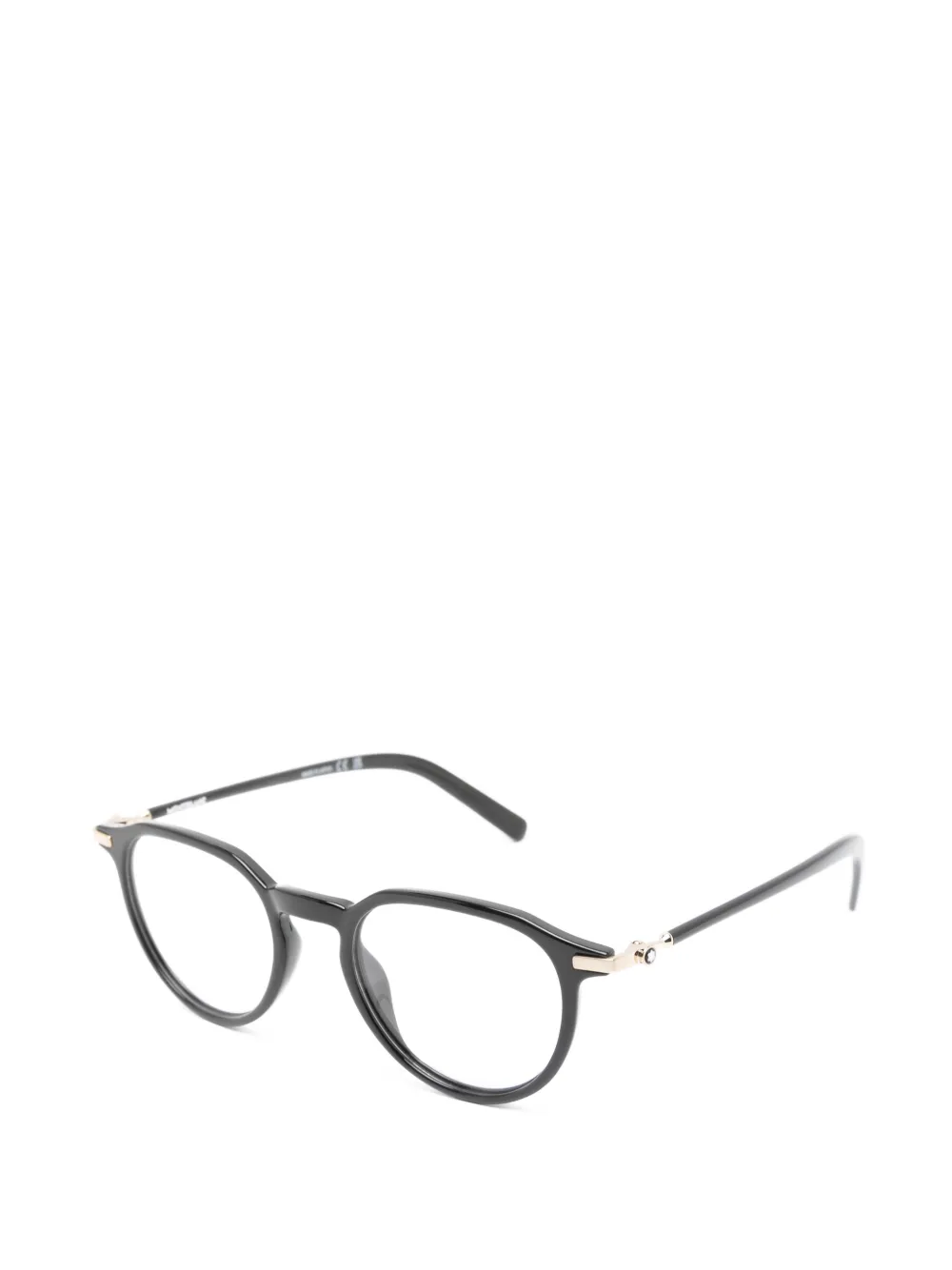 Montblanc Bril met rond montuur Zwart