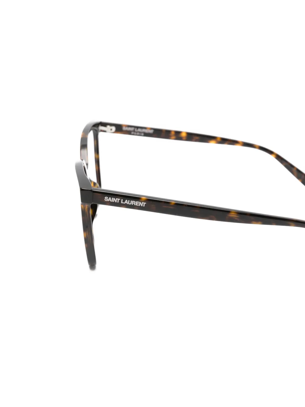 Saint Laurent Eyewear Bril met rechthoekig montuur Bruin