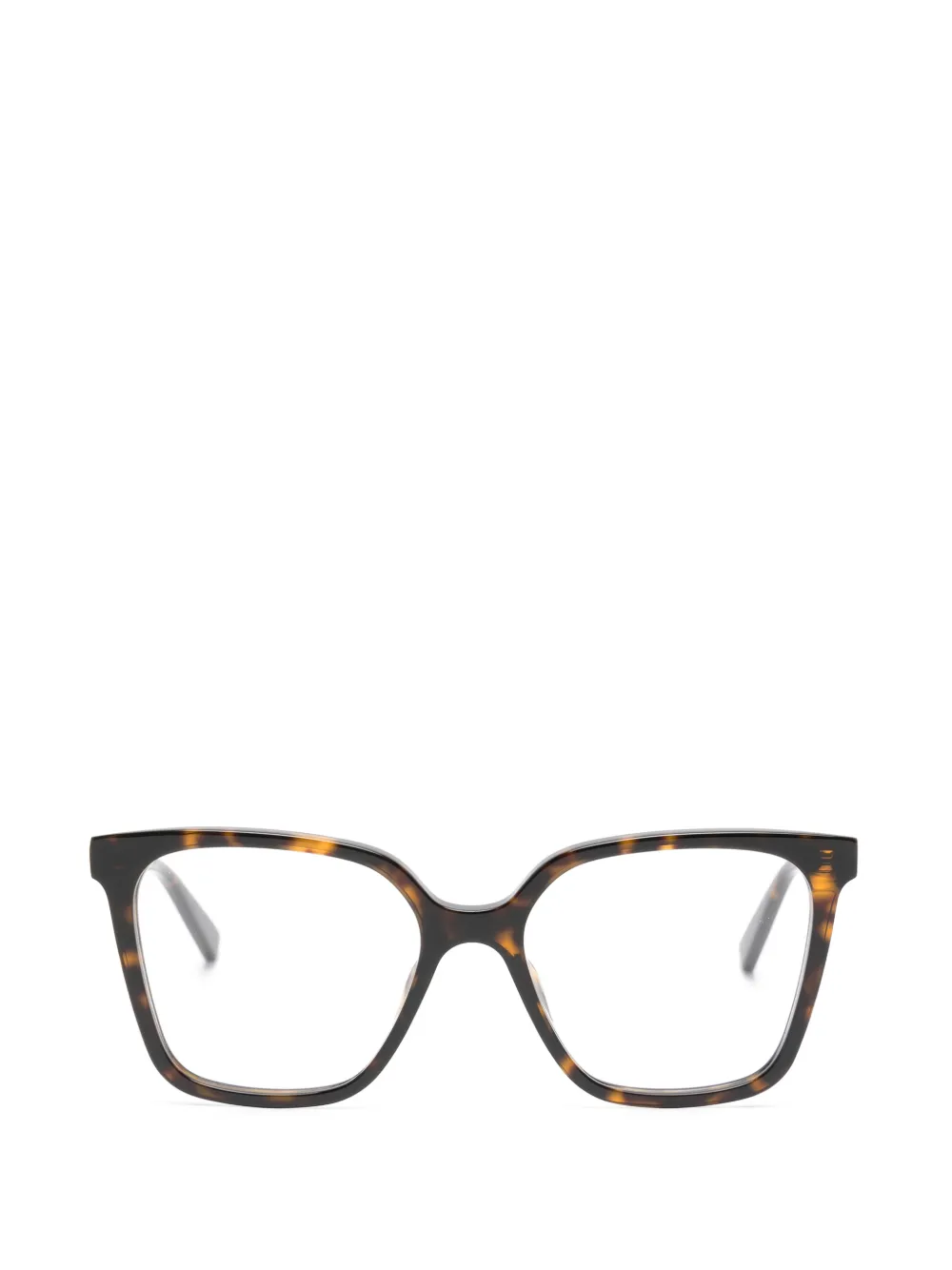 Saint Laurent Eyewear rectangle-frame glasses - Marrone