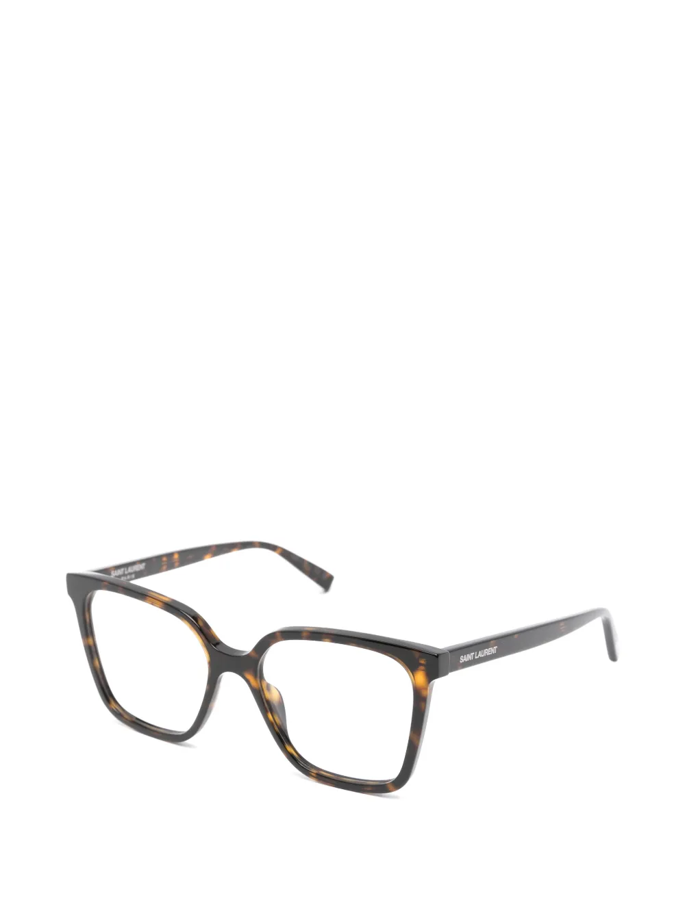 Saint Laurent Eyewear Bril met rechthoekig montuur Bruin