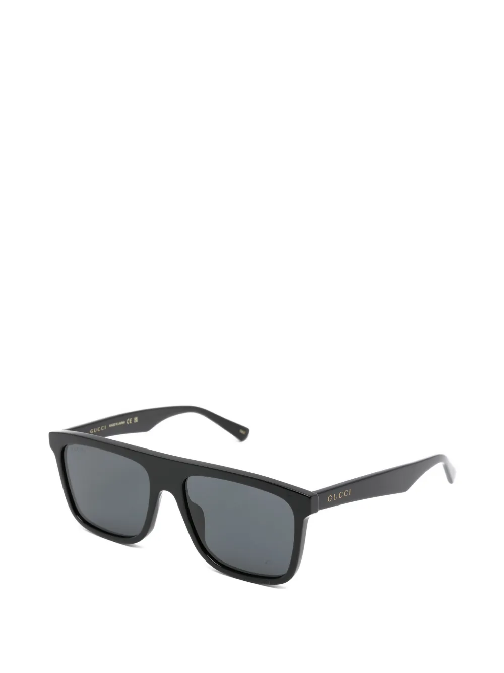 Gucci Eyewear Zonnebril met vierkant montuur Zwart