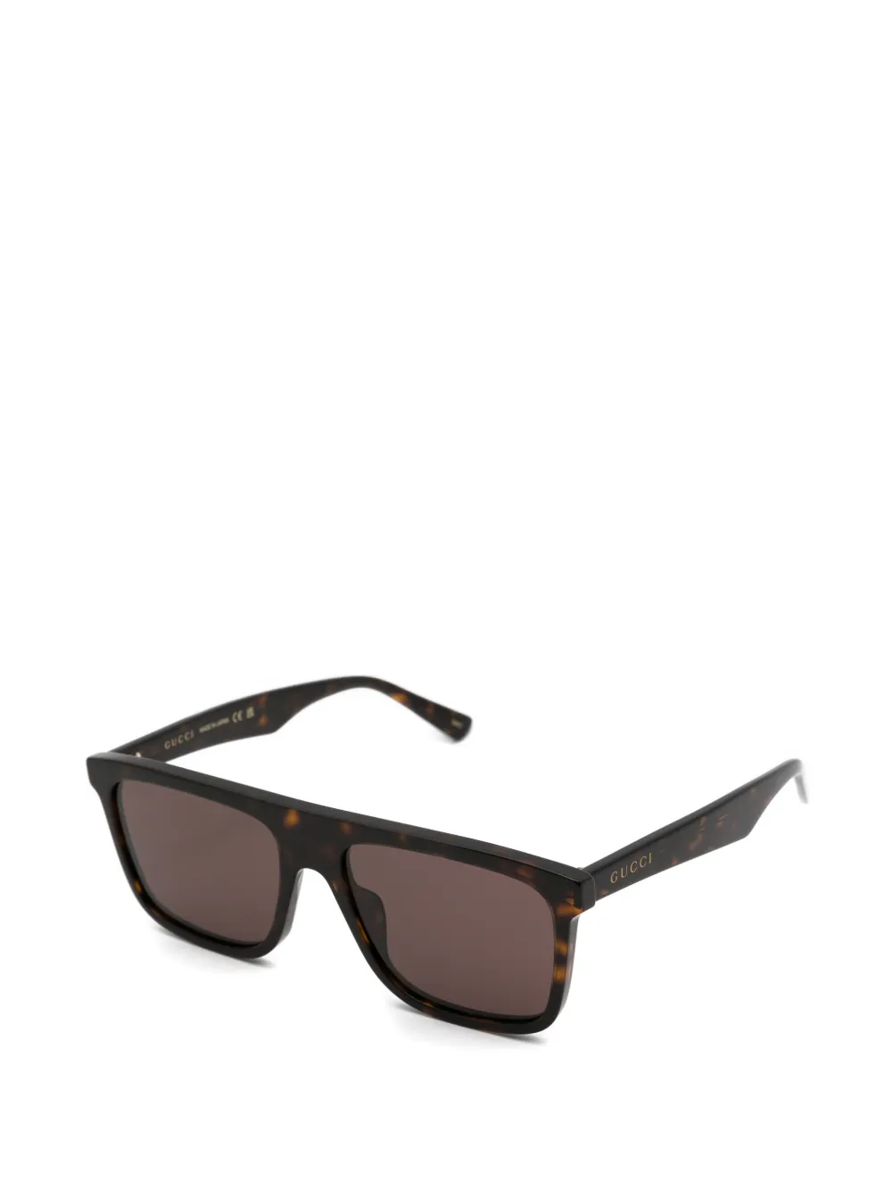 Gucci Eyewear Zonnebril met vierkant montuur Bruin