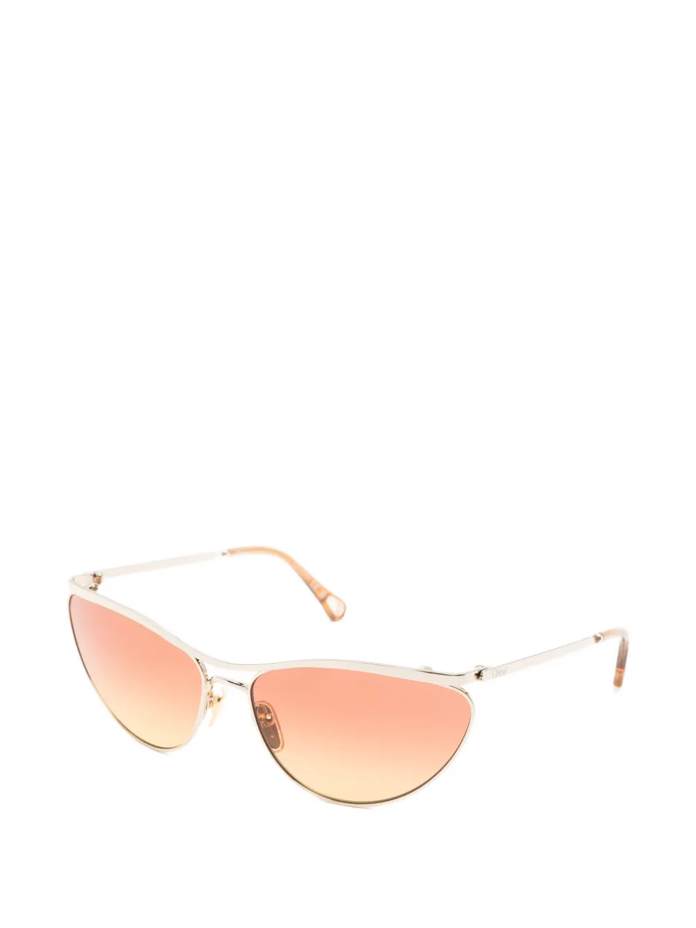 Chloé Eyewear Zonnebril met cat-eye montuur Goud