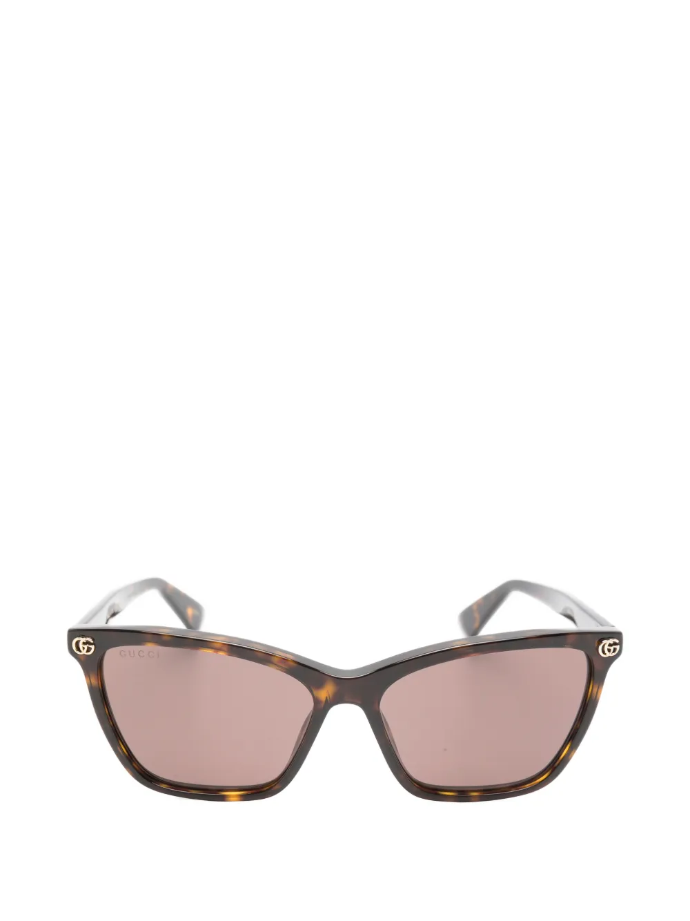 Gucci Eyewear Double-G tortoiseshell-effect sunglasses - Braun