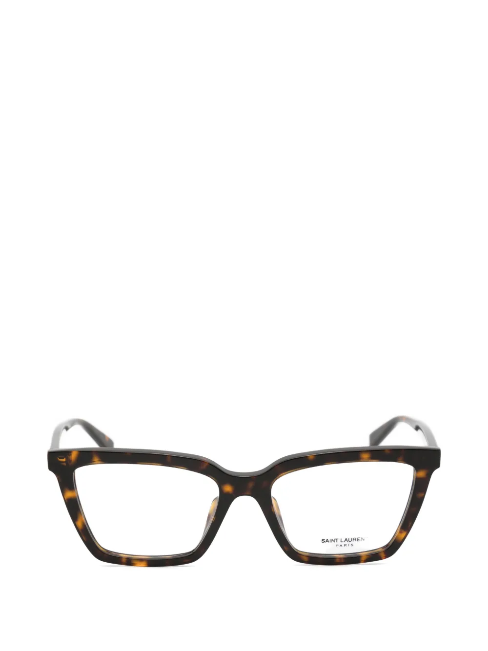 Saint Laurent Eyewear rectangle-frame glasses - Braun