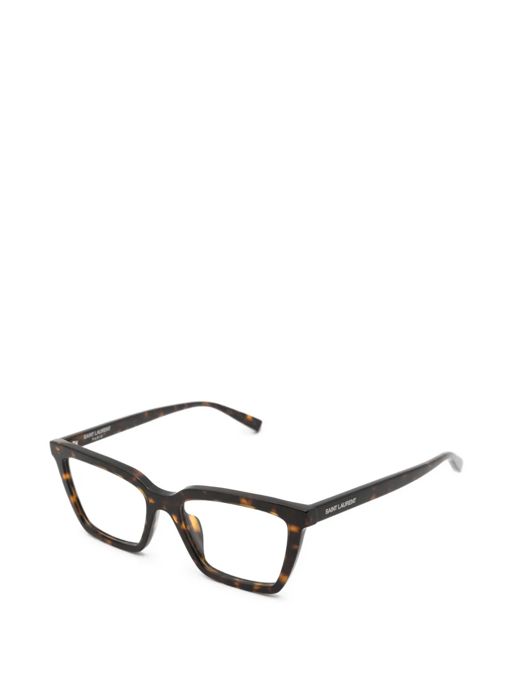 Saint Laurent Eyewear Bril met rechthoekig montuur Bruin