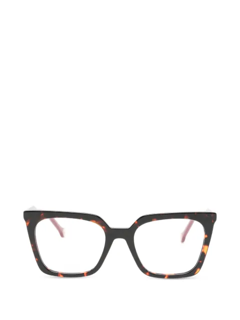 Carolina Herrera square-frame clip-on glasses