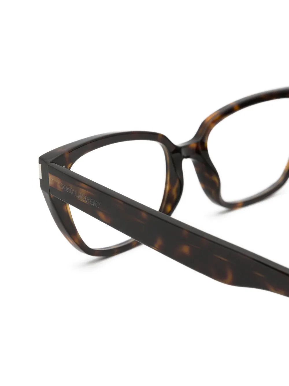 Saint Laurent Eyewear Bril met cat-eye montuur Bruin