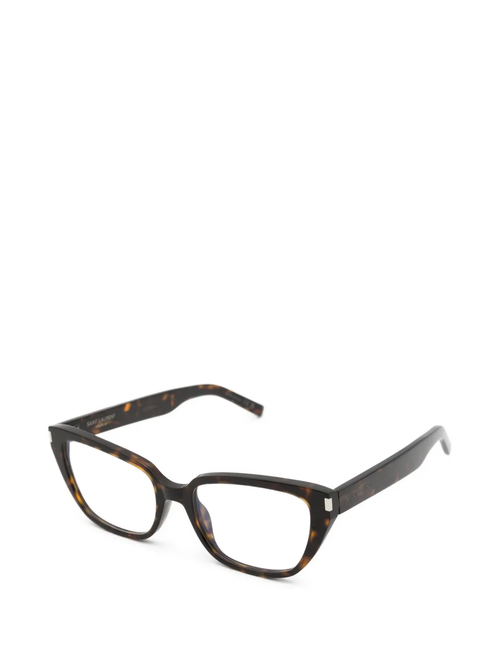 Saint Laurent Eyewear Bril met cat-eye montuur Bruin