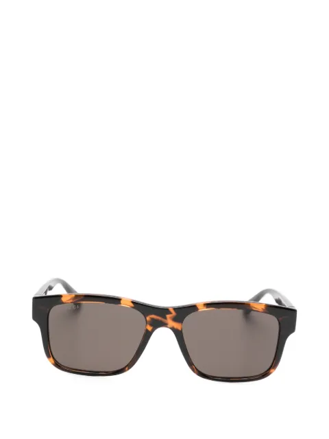 Gucci Eyewear tortoiseshell-effect rectangle-frame sunglasses