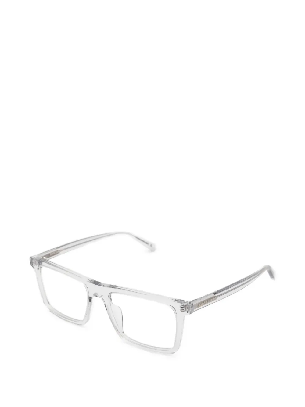 Saint Laurent Eyewear Bril met rechthoekig montuur Wit