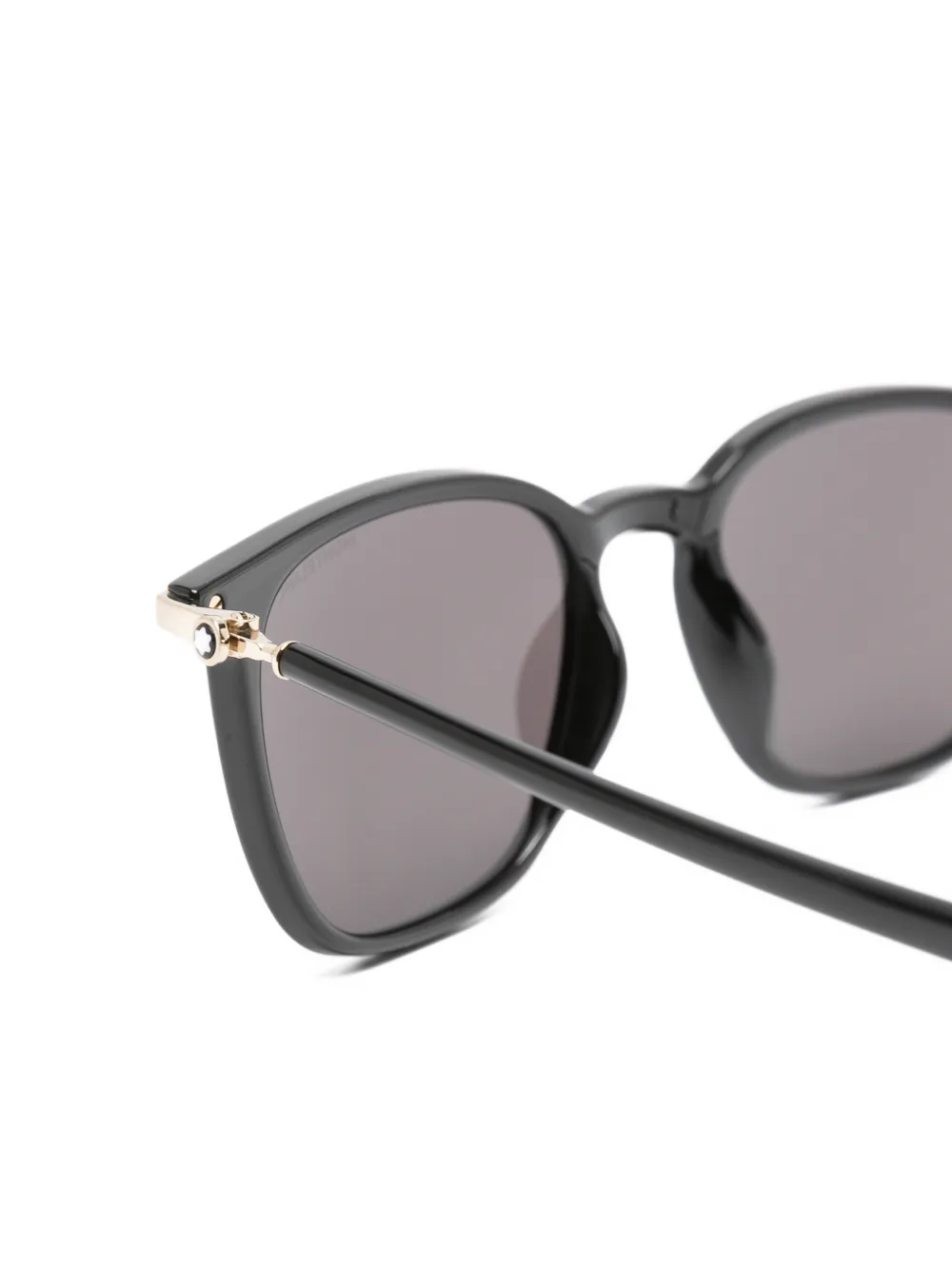 Montblanc Zonnebril met vierkant montuur Zwart