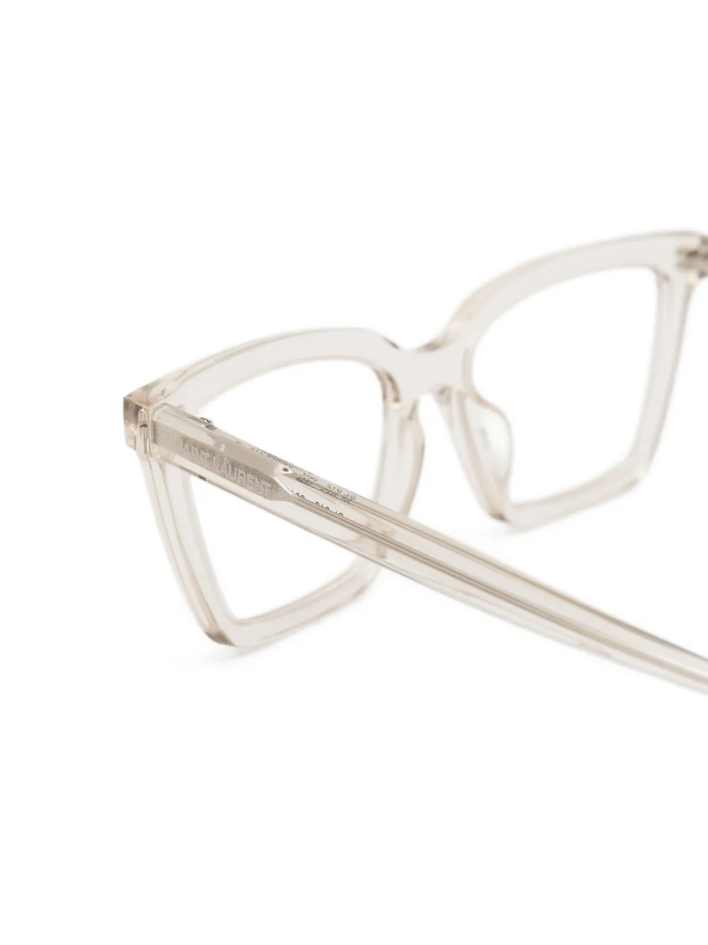 Saint Laurent Eyewear Bril met vierkant montuur Wit