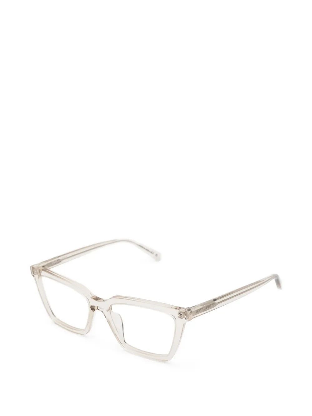 Saint Laurent Eyewear Bril met vierkant montuur Wit