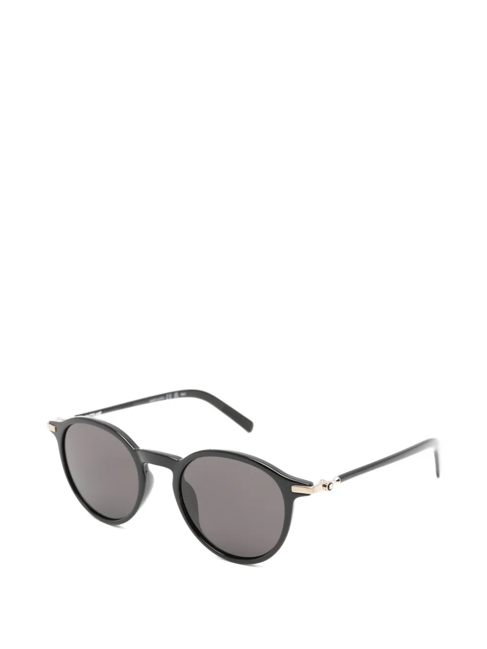  Montblanc Occhiali Da Sole Tondi - Nero 