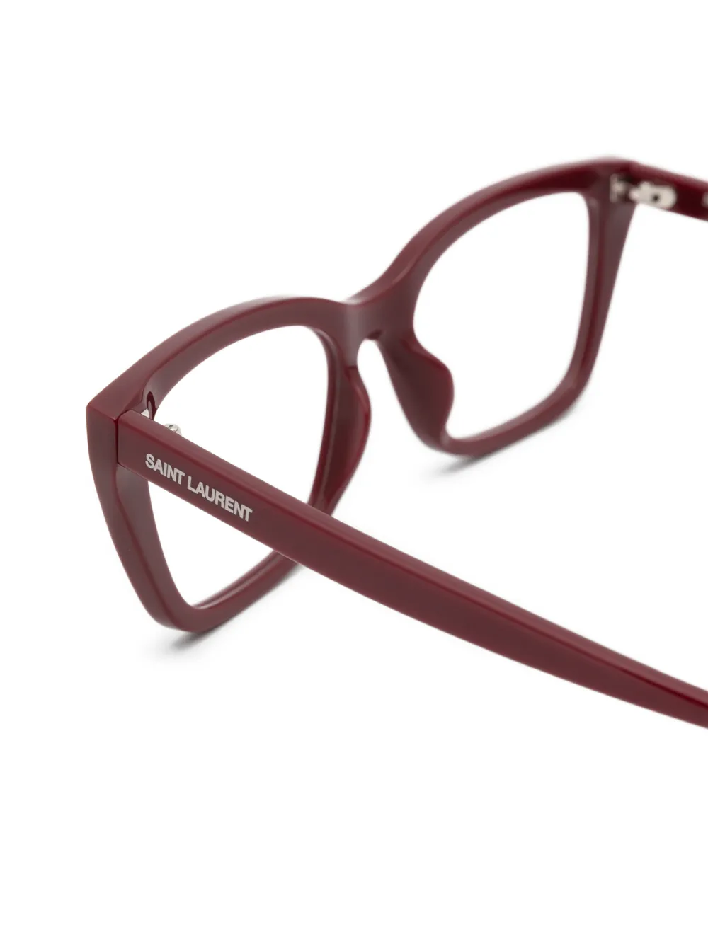 Saint Laurent Eyewear Bril met cat-eye montuur Rood