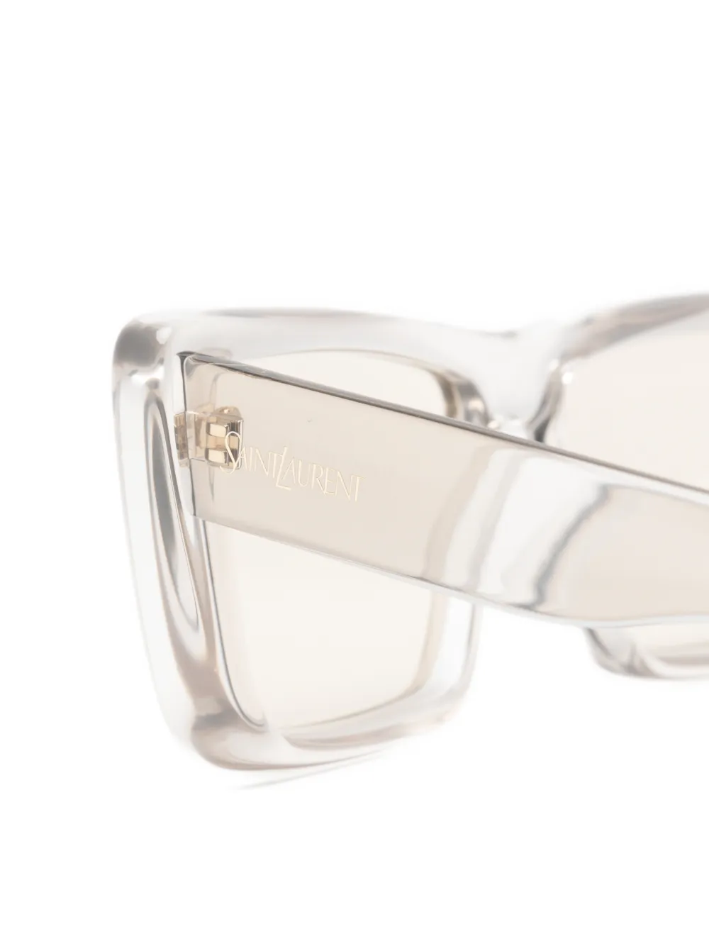 Saint Laurent Eyewear Howl zonnebril met vierkant montuur Wit