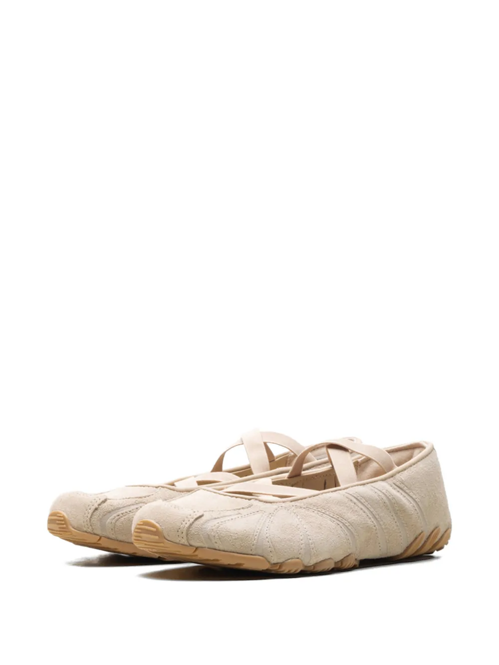 adidas Ghost Sprint elasticated ballet flats Beige