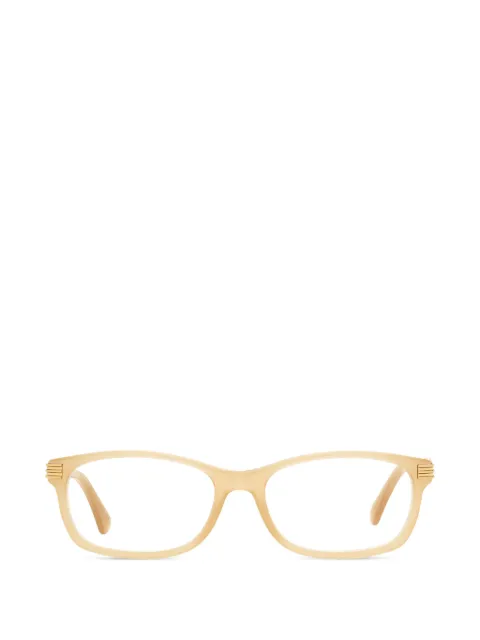 Jimmy Choo Eyewear crystal-embellished rectangle-frame glasses