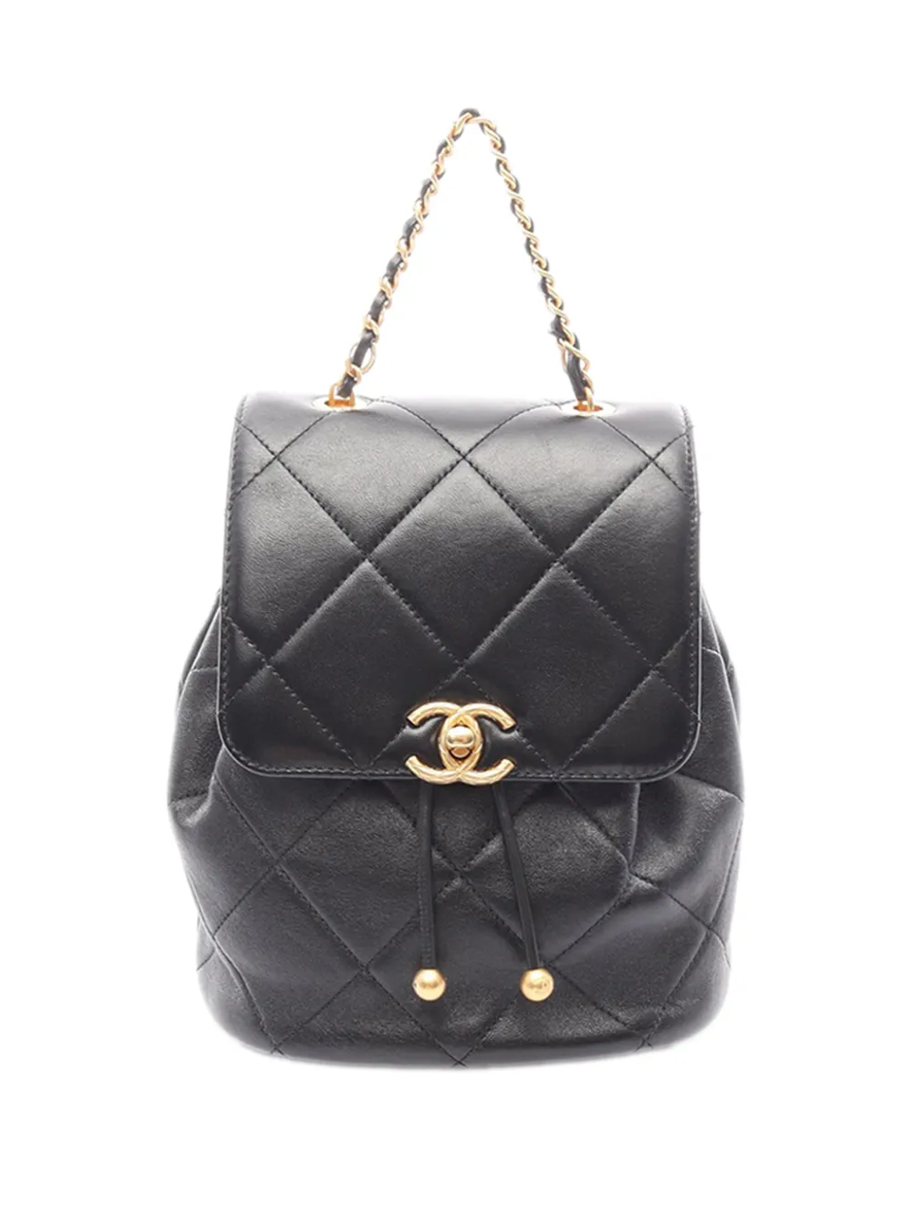 CHANEL Pre-Owned 2021-2026 CC Quilted Lambskin backpack - Black