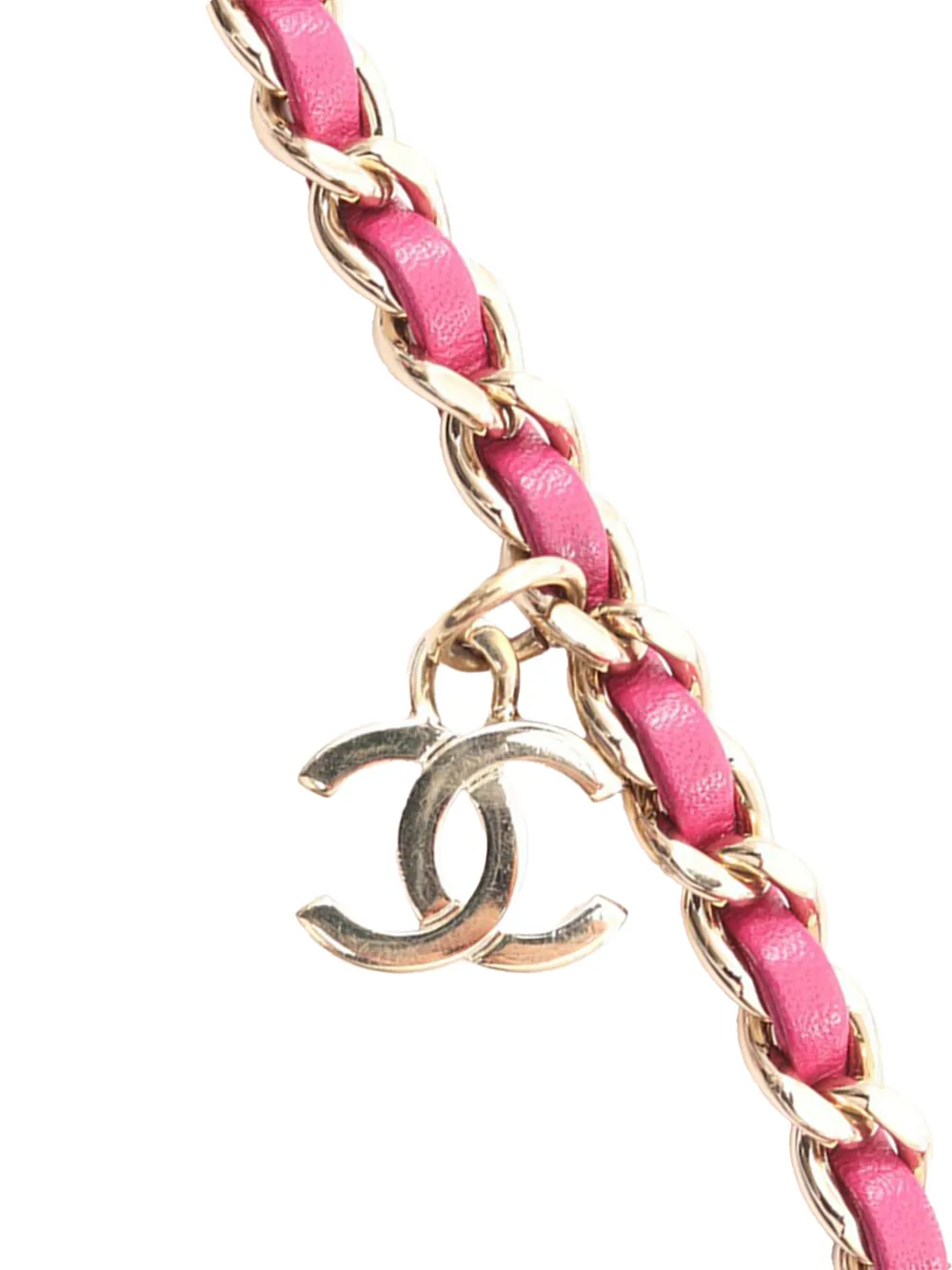 CHANEL Pre-Owned 2019 Lambskin CC Mania Flap Crossbody Bag | Pink