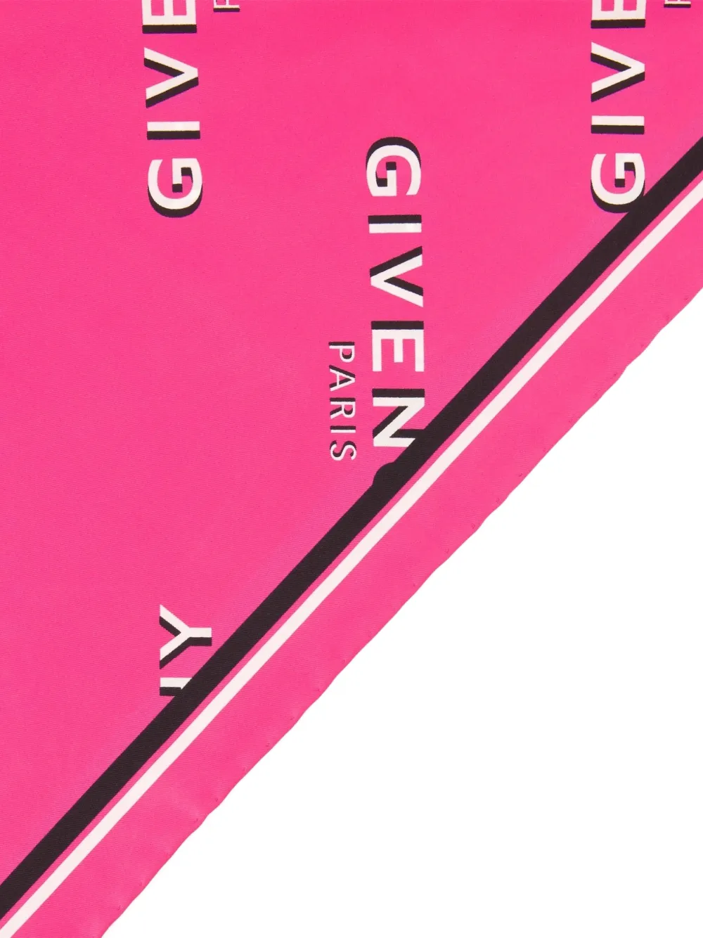Givenchy Kleine Shadow zijden sjaal Roze