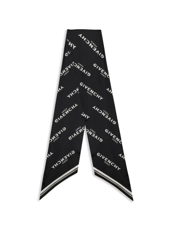 Givenchy Maxi Shadow Logo-print Bandeau Scarf in Black