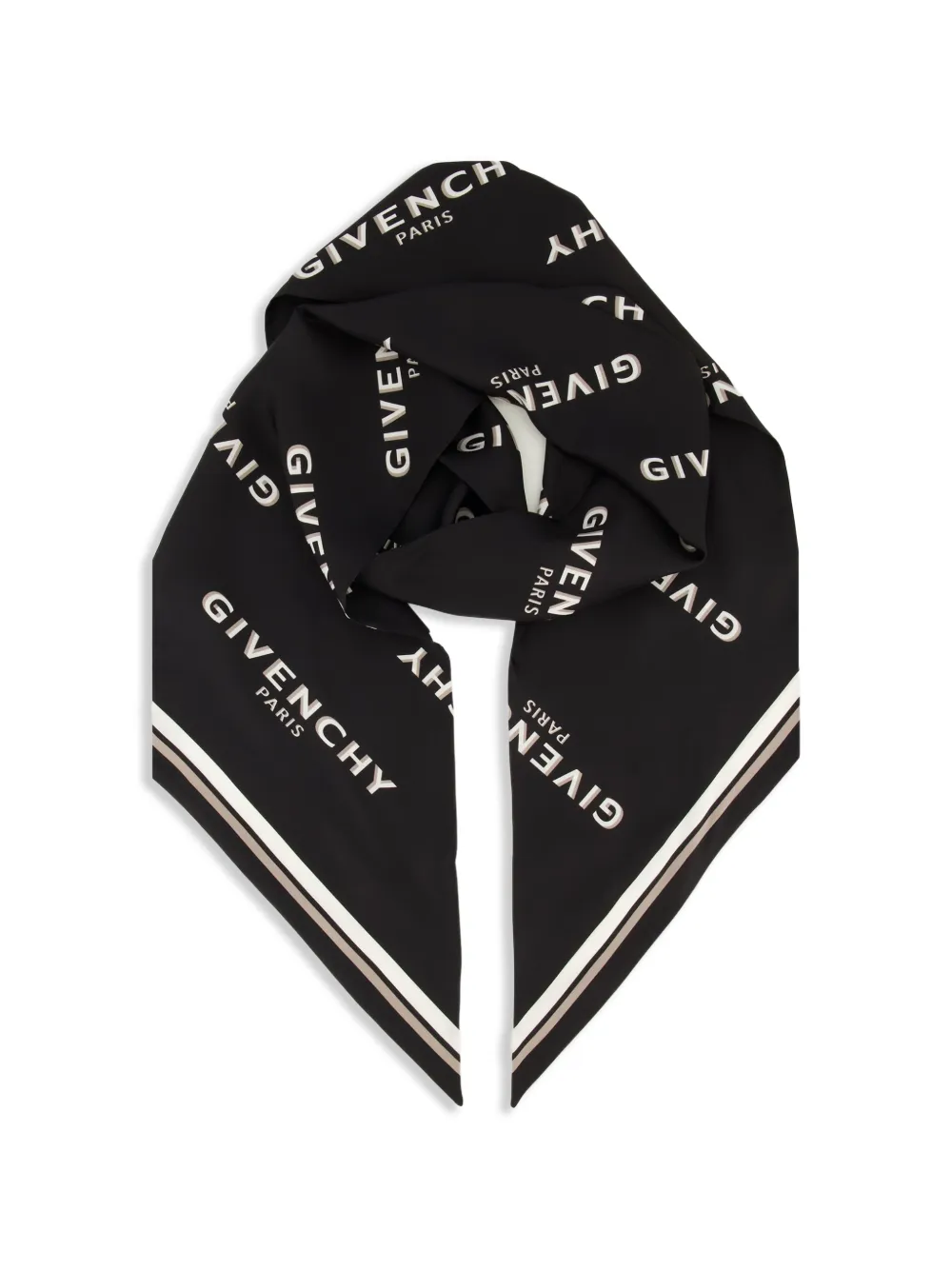 Givenchy Maxi Shadow bandeau sjaal met logoprint Zwart