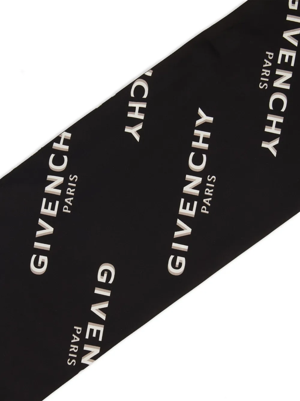 Givenchy Maxi Shadow bandeau sjaal met logoprint Zwart