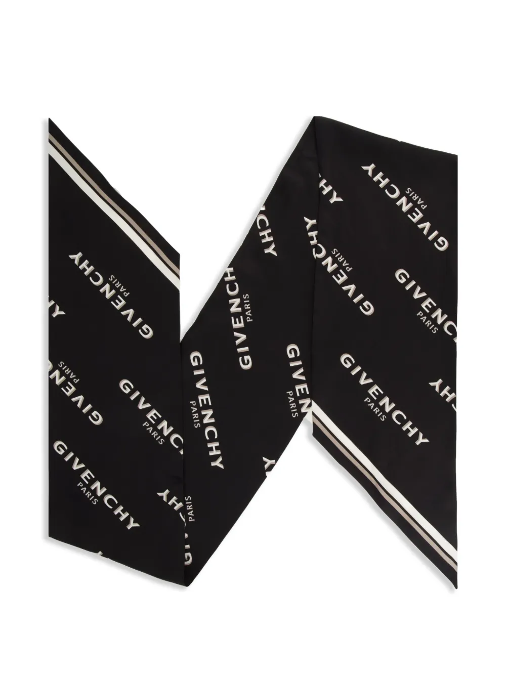 Givenchy Maxi Shadow bandeau sjaal met logoprint Zwart