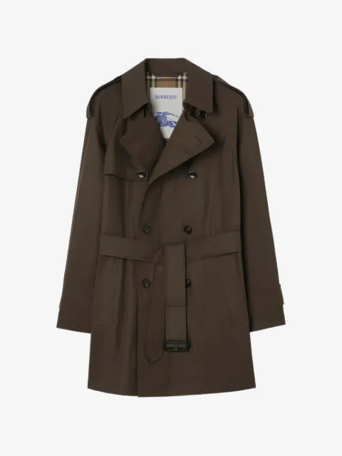 Burberry mid-length gabardine Leadenham trench coat