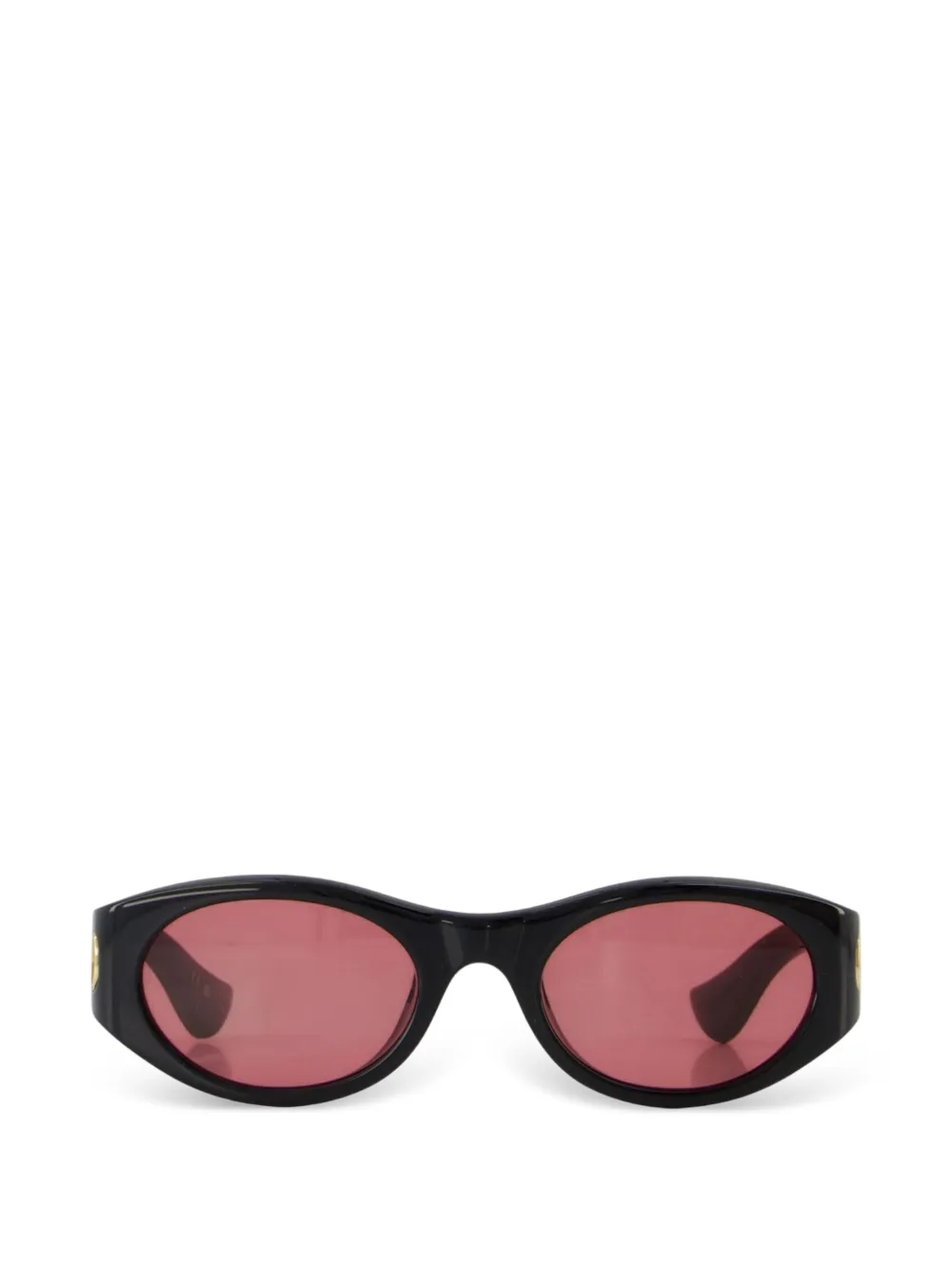 VALENTINO GARAVANI EYEWEAR VLogo oval-frame sunglasses - Nero