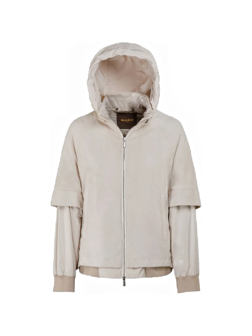 Moorer Talitha-STP hooded jacket - Grigio