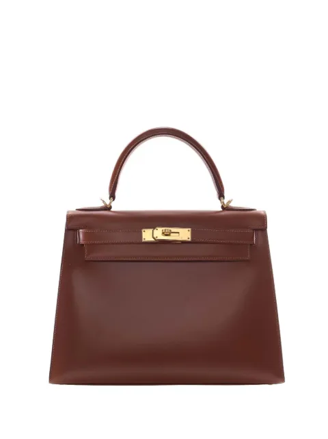 Hermès Pre-Owned 2002 Box Calf Kelly Sellier 28 satchel