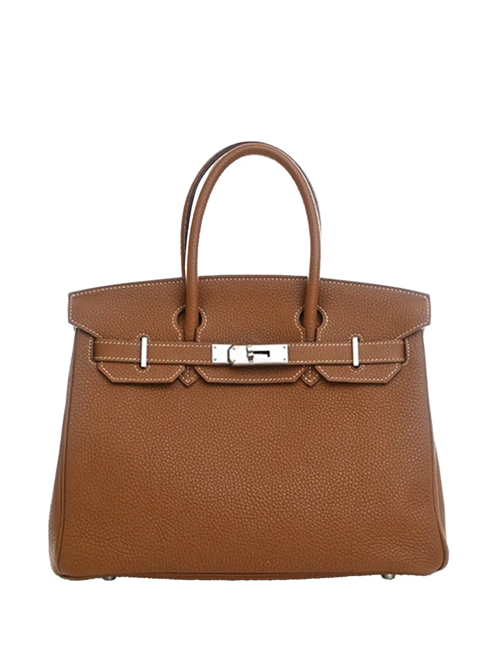 Hermès Pre-Owned 2009 Togo Birkin Retourne 30 handbag - Braun