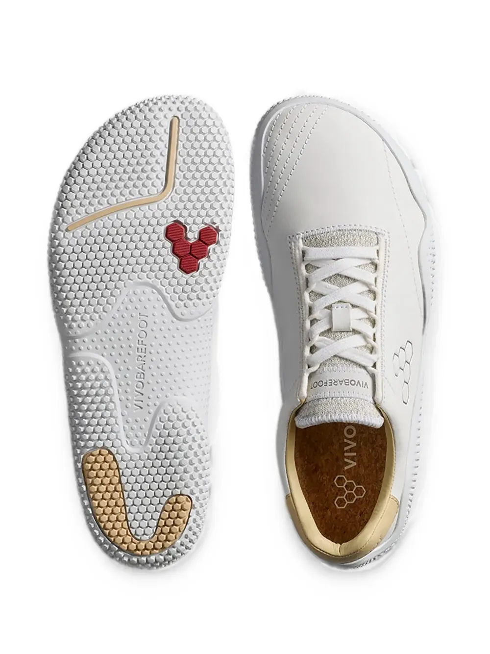 Vivobarefoot Motus Studio leather sneakers Wit