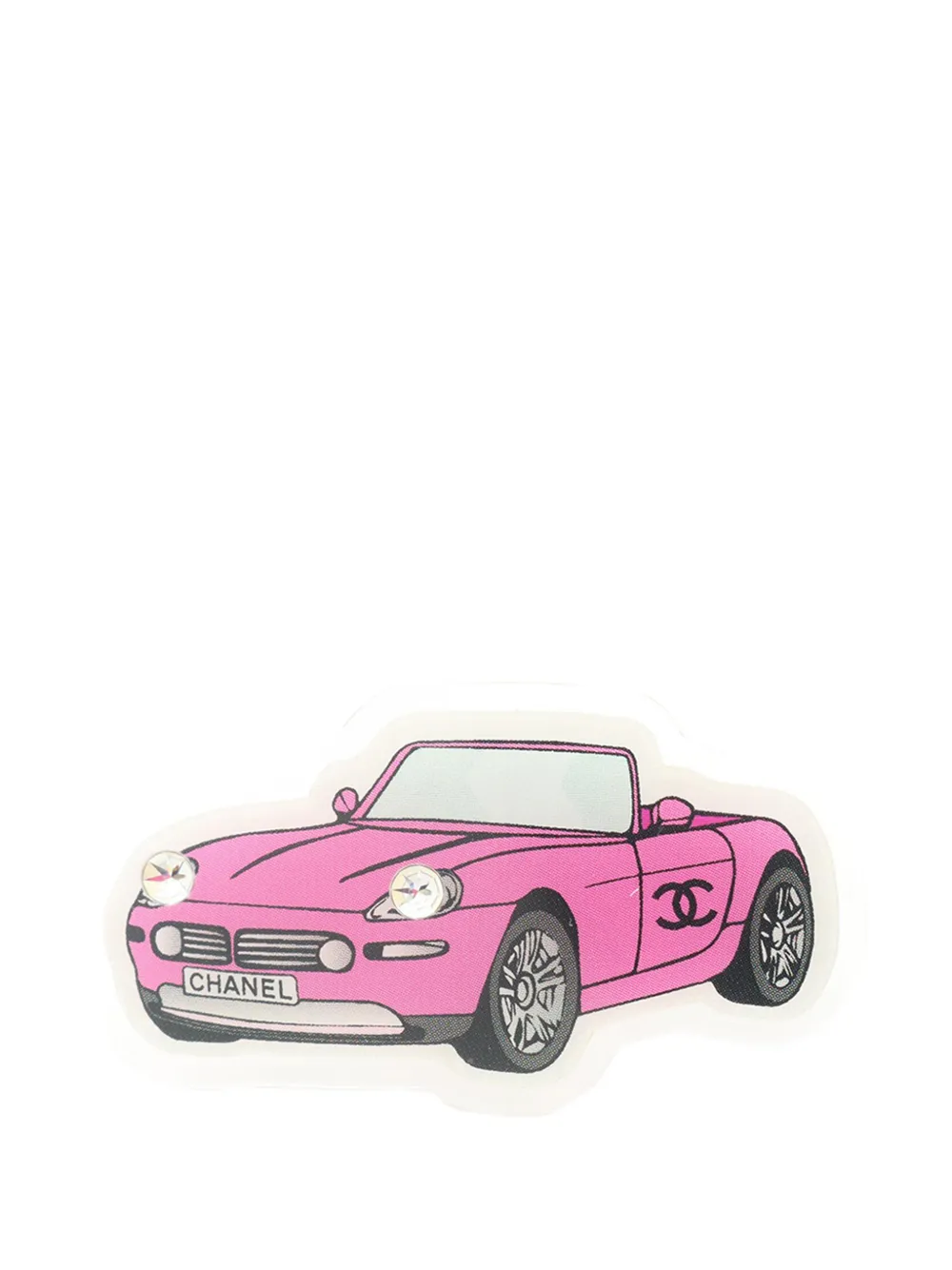 CHANEL Pre-Owned 2024 CC Acrylic Car Brooch costume brooch - Rosa