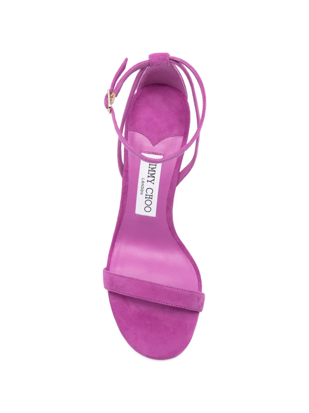 Jimmy Choo Moza suede ankle-strap sandals Paars