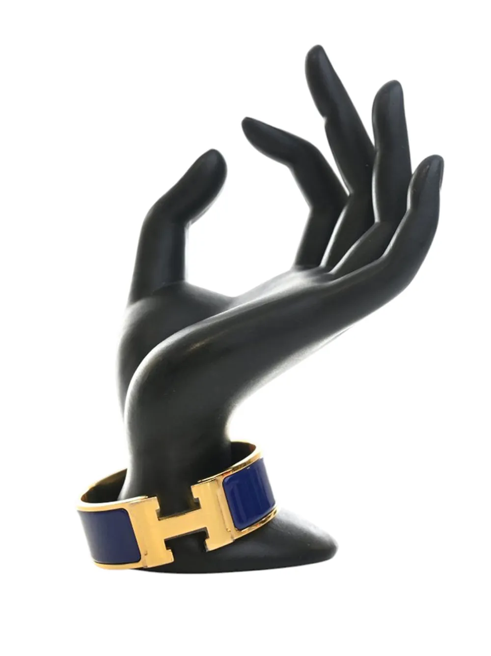 Hermès Pre-Owned 2010-2026 Wide Enamel Clic Clac H Bracelet PM costume bracelet - Blu