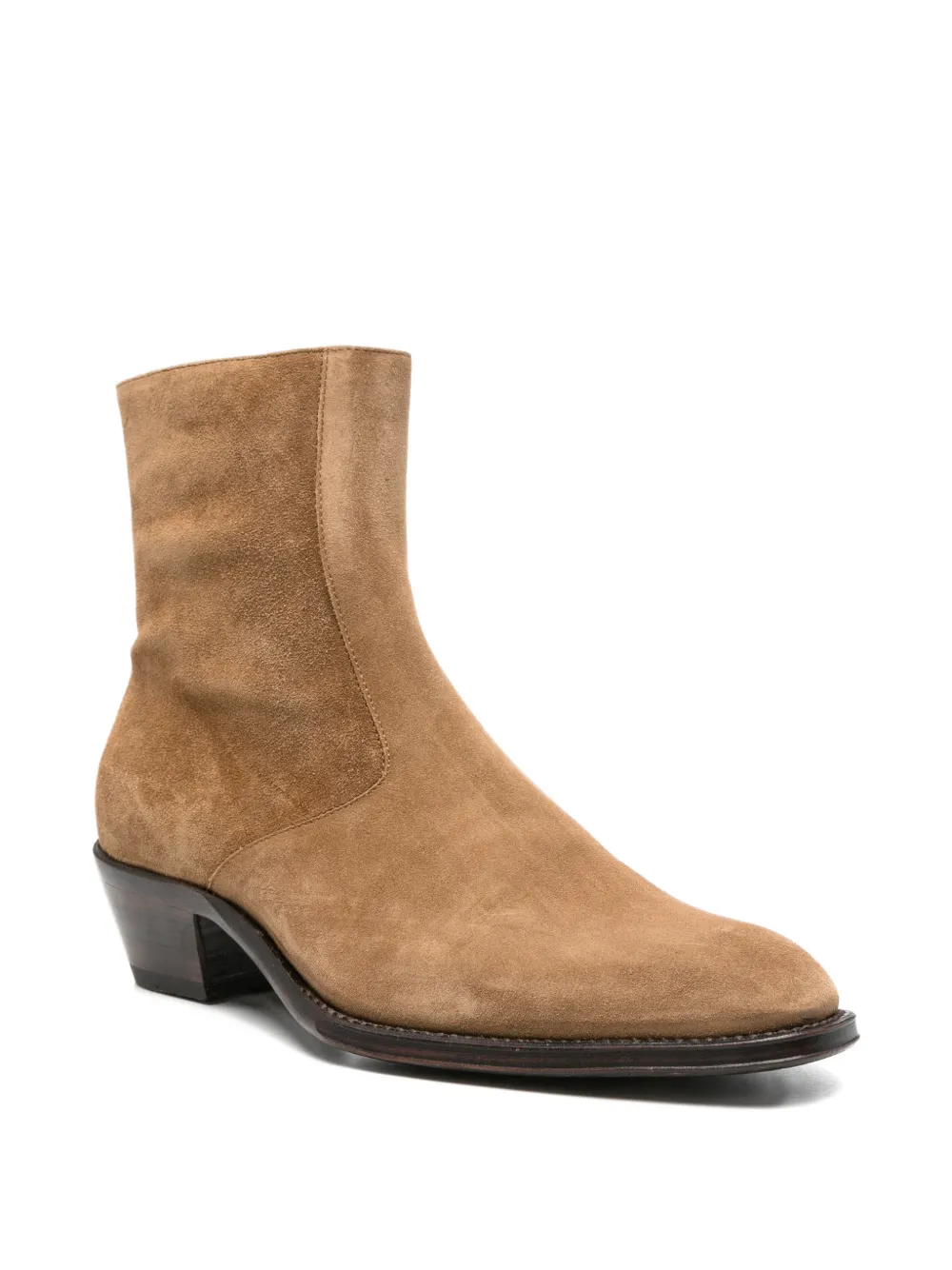 ERALDO suede side-zip cowboy boots Bruin