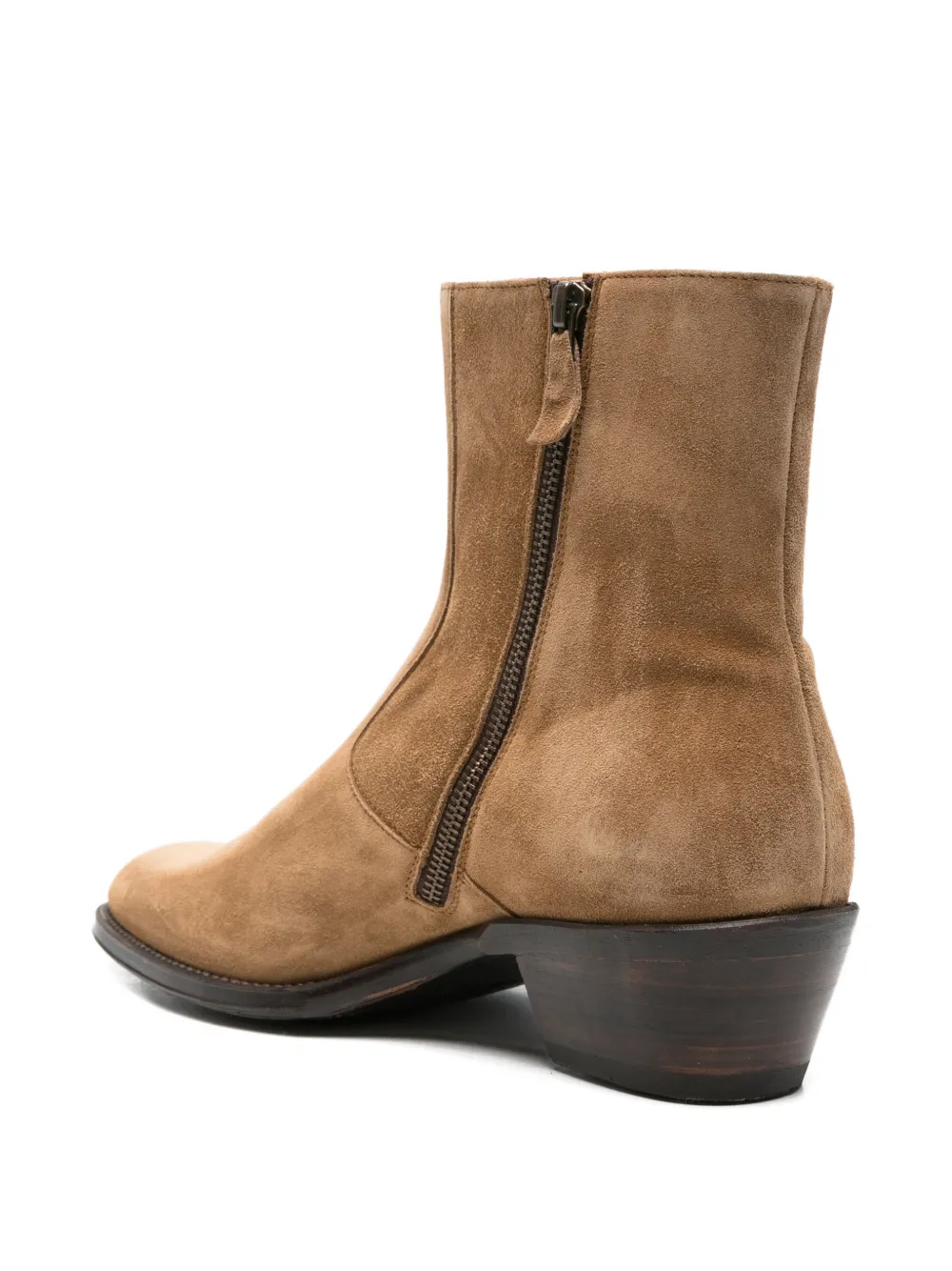 ERALDO suede side-zip cowboy boots Bruin